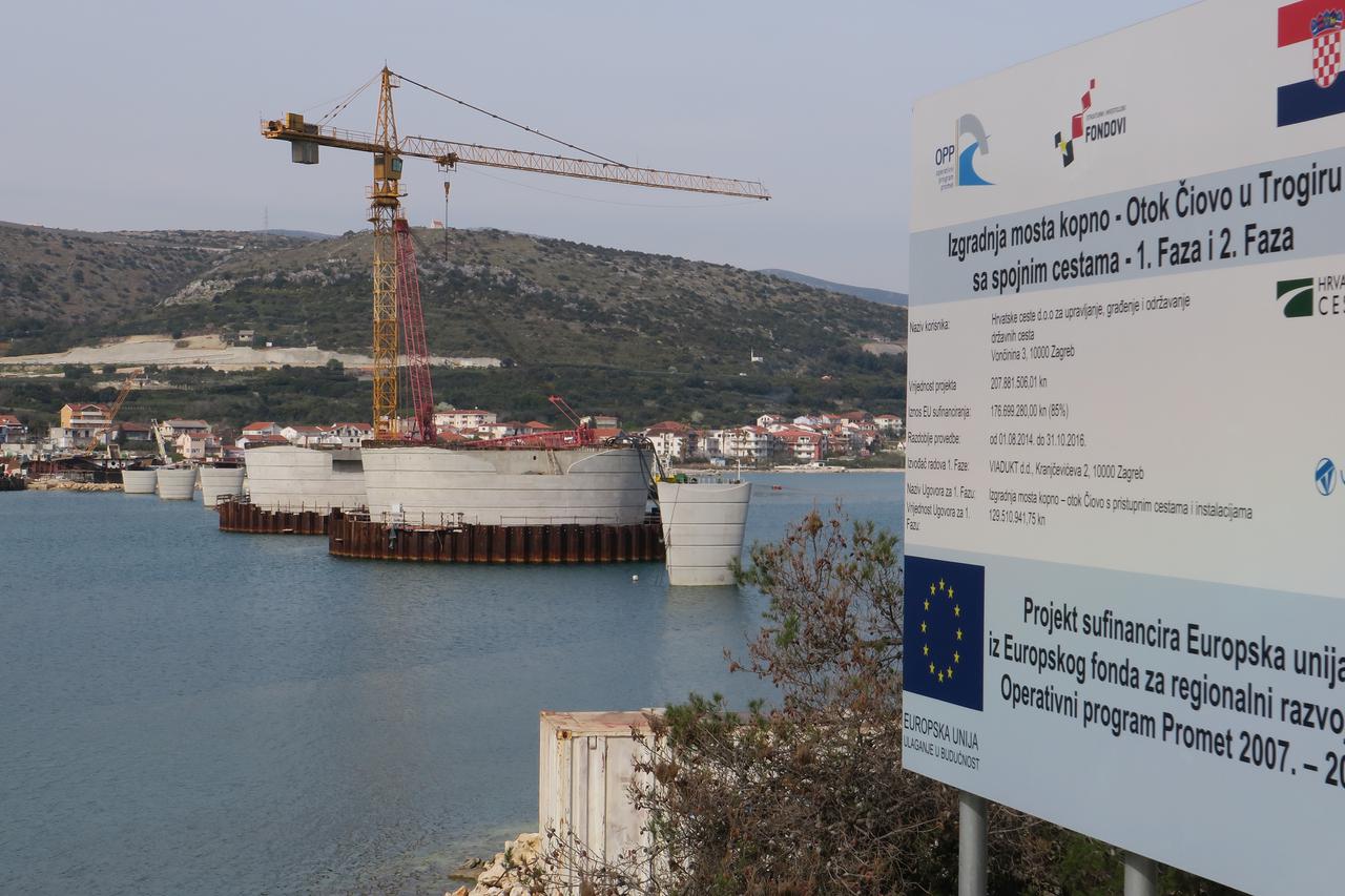 Most Čiovo trebao je biti gotov još krajem 2016. godine
