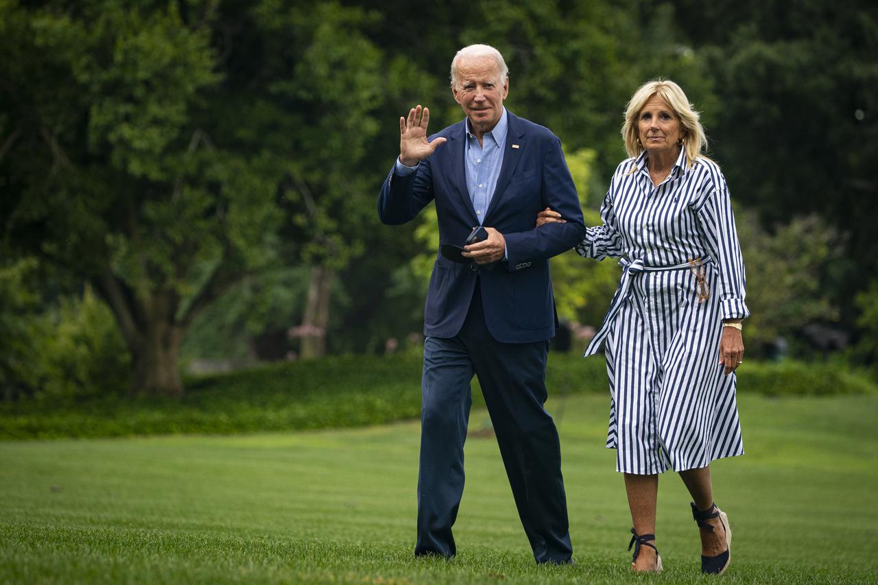 Biden Returns from Kentucky
