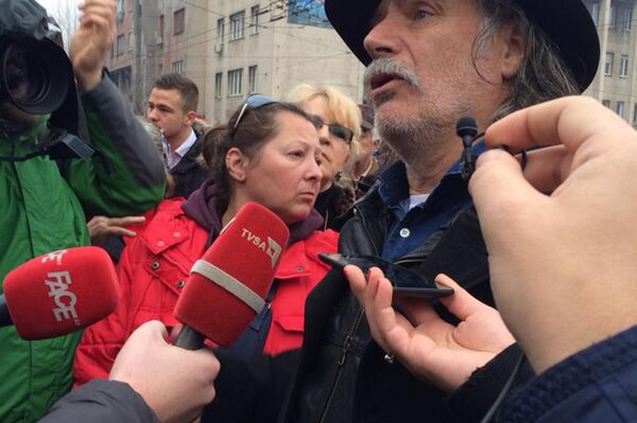 Rade Šerbedžija na prosvjedima u Sarajevu