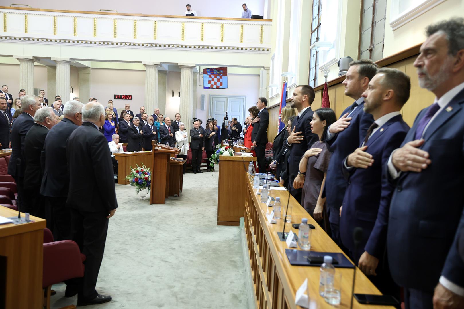 16.05.2024., Zagreb - Prvo zasjedanje Hrvatskog sabora u 11. sazivu. Photo: Patrik Macek/PIXSELL