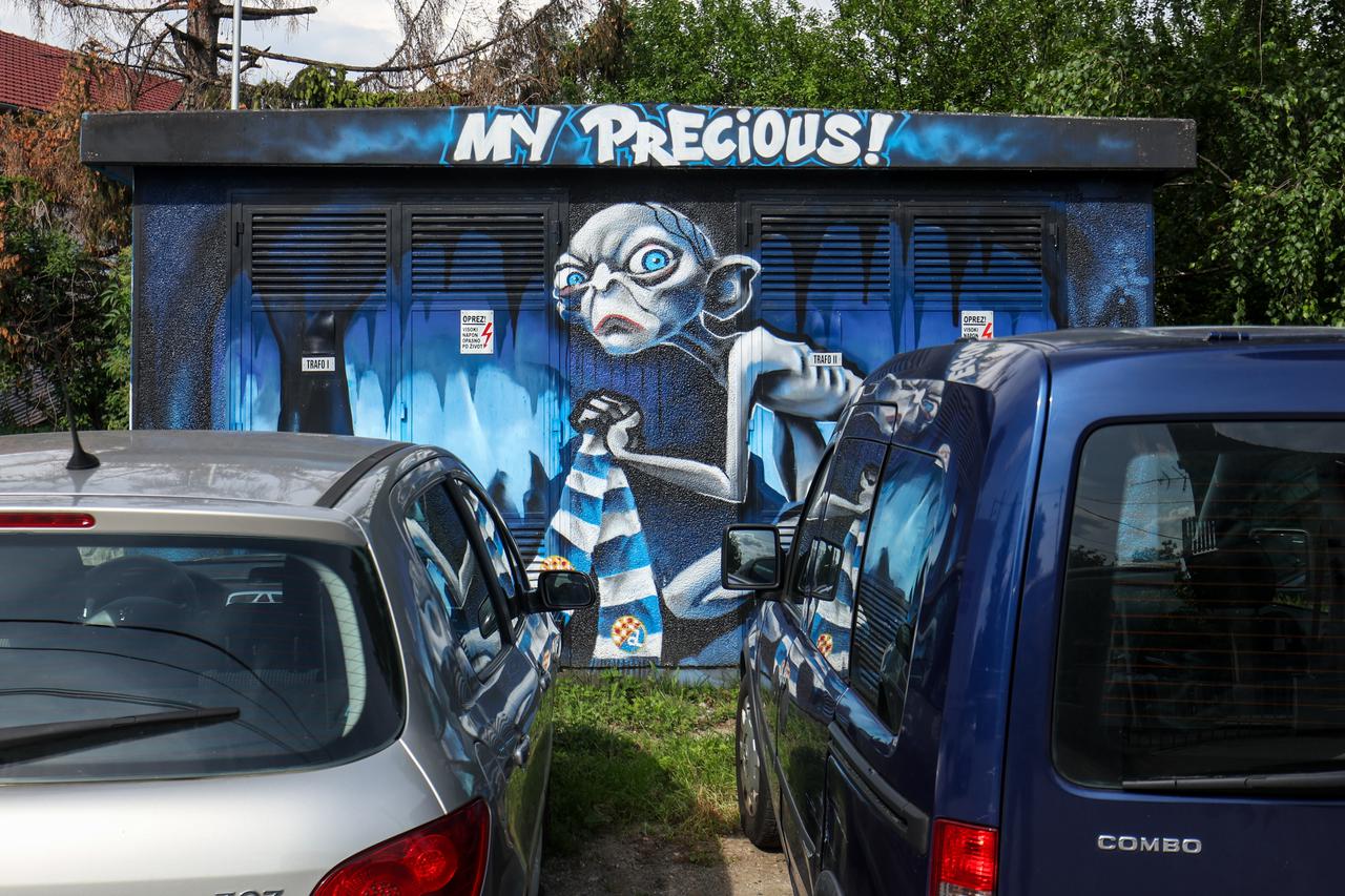 Zagreb: Već godinama Trnavu krasi dojmljiv grafit posvećen Dinamu 