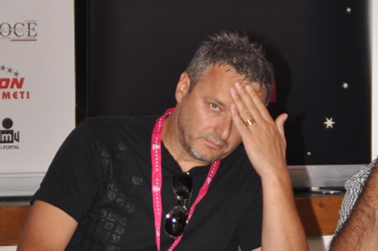'22.07.2011., Pula - Konferenciji za novinare u Cirkolu povodom filma Josef prisustvovao je i Marko Perkovic Thompson koji je skladao glazbu za film.  Photo: Dusko Marusic/PIXSELL'