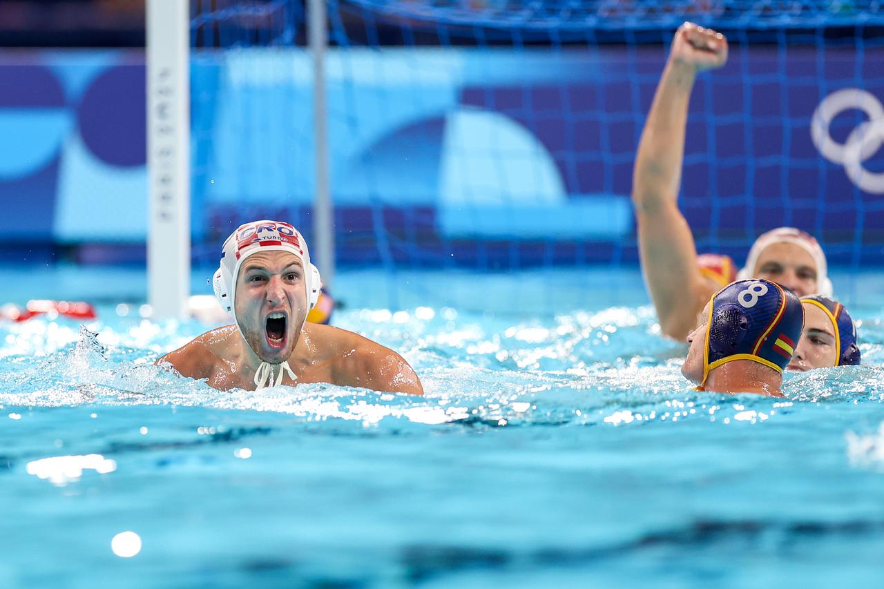 Susret Hrvatske i Španjolske u četvrtfinalu Olimpijskih igara u Parizu