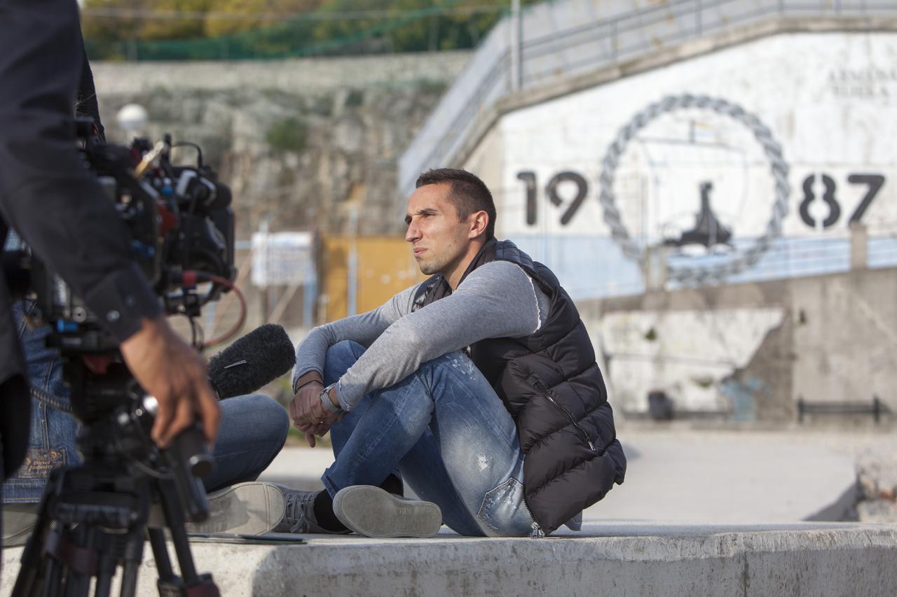 SPECIJAL MAX 03.11.2014., Rijeka - Nogometas HNK  Rijeka Marin Leovac daje intervju za austrijsku televiziju. Photo: Nel Pavletic/PIXSELL