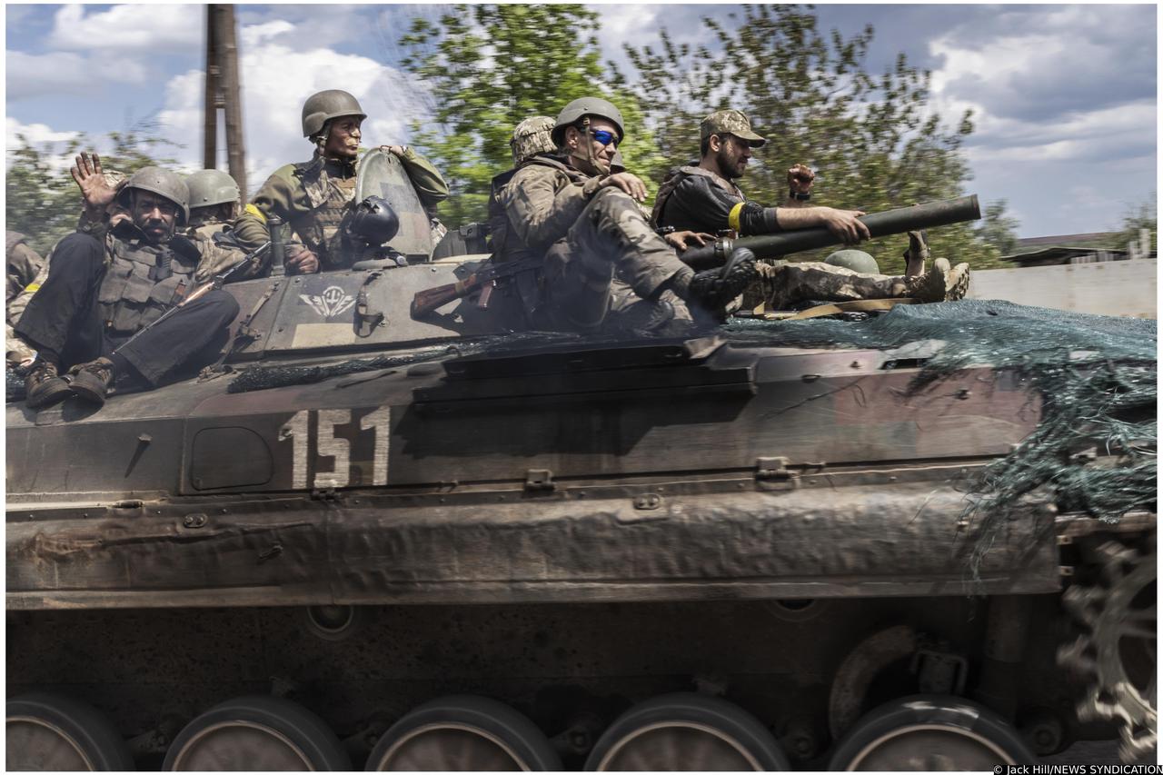 Ukrainian forces in Bakhmut