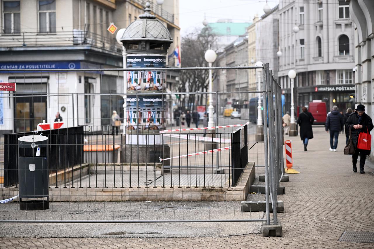 Zagreb:  Bivši  javni WC na Trgu bana Josipa Jelačića
