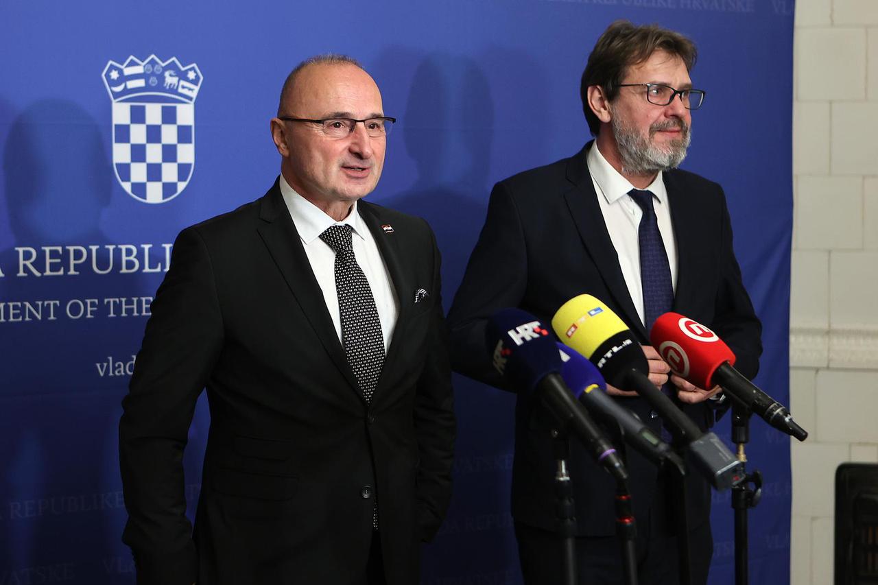 Zagreb: Nakon sastanka s premijerom Plenkovićem, Grlić Radman i Žigmanov obratili se medijima