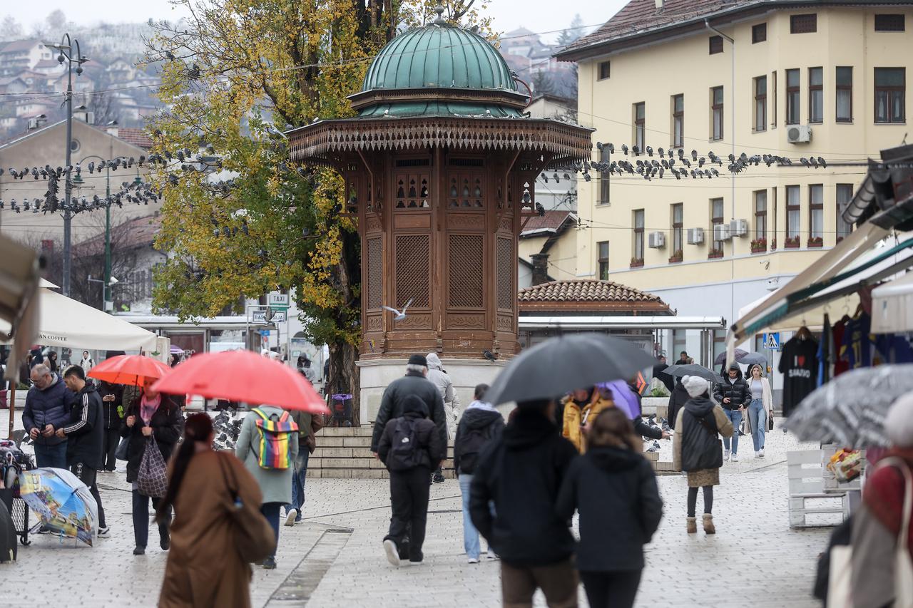 Kišovito i hladno vrijeme u Sarajevu