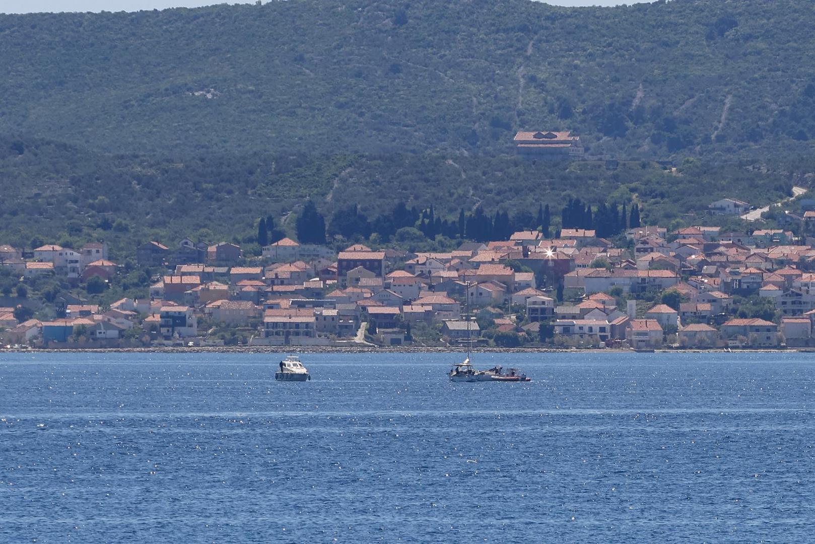 30.04.2025., Zadar - Mjesto na kojem je doslo do sudara trajekta i jedrilice Photo: Sime Zelic/PIXSELL