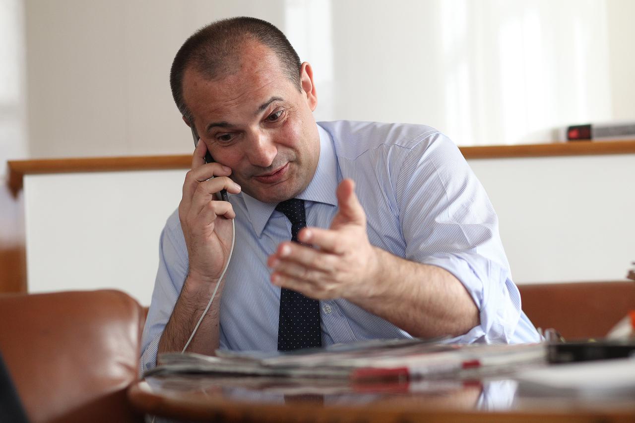 07.04.2014., Zagreb - Ministar pravosudja Orsat Miljenic.  