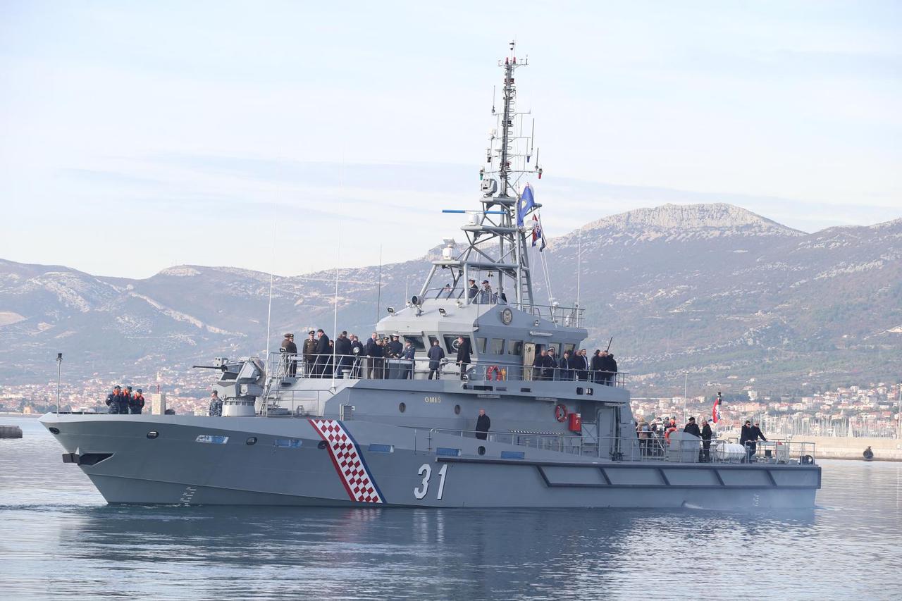 Predstavljanje novog broda Hrvatske ratne mornarice