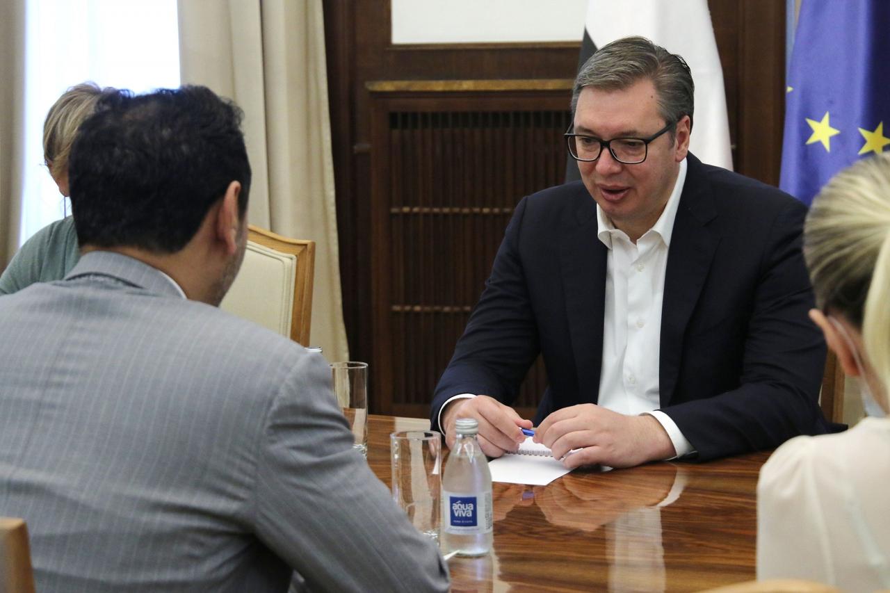 Predsjednik Vučić susreo se s veleposlanikom Ujedinjenih Arapskih Emirata u Srbiji al-Dhaherijem