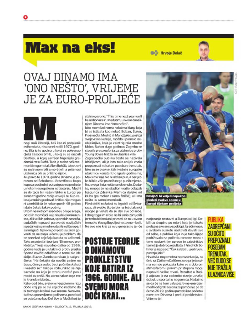 Tjednik Max! - Dinamo