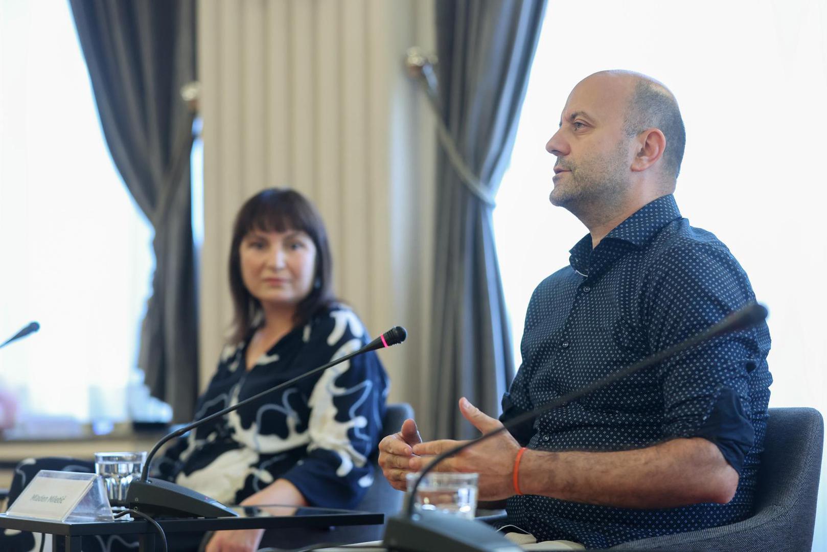04.09.2025., Zagreb - Novinarski dom. Promocija knjige "Casni suce, znamo se" autorice Suzane Lepan Stefancic. Mladen Miletic Photo: Sanjin Strukic/PIXSELL