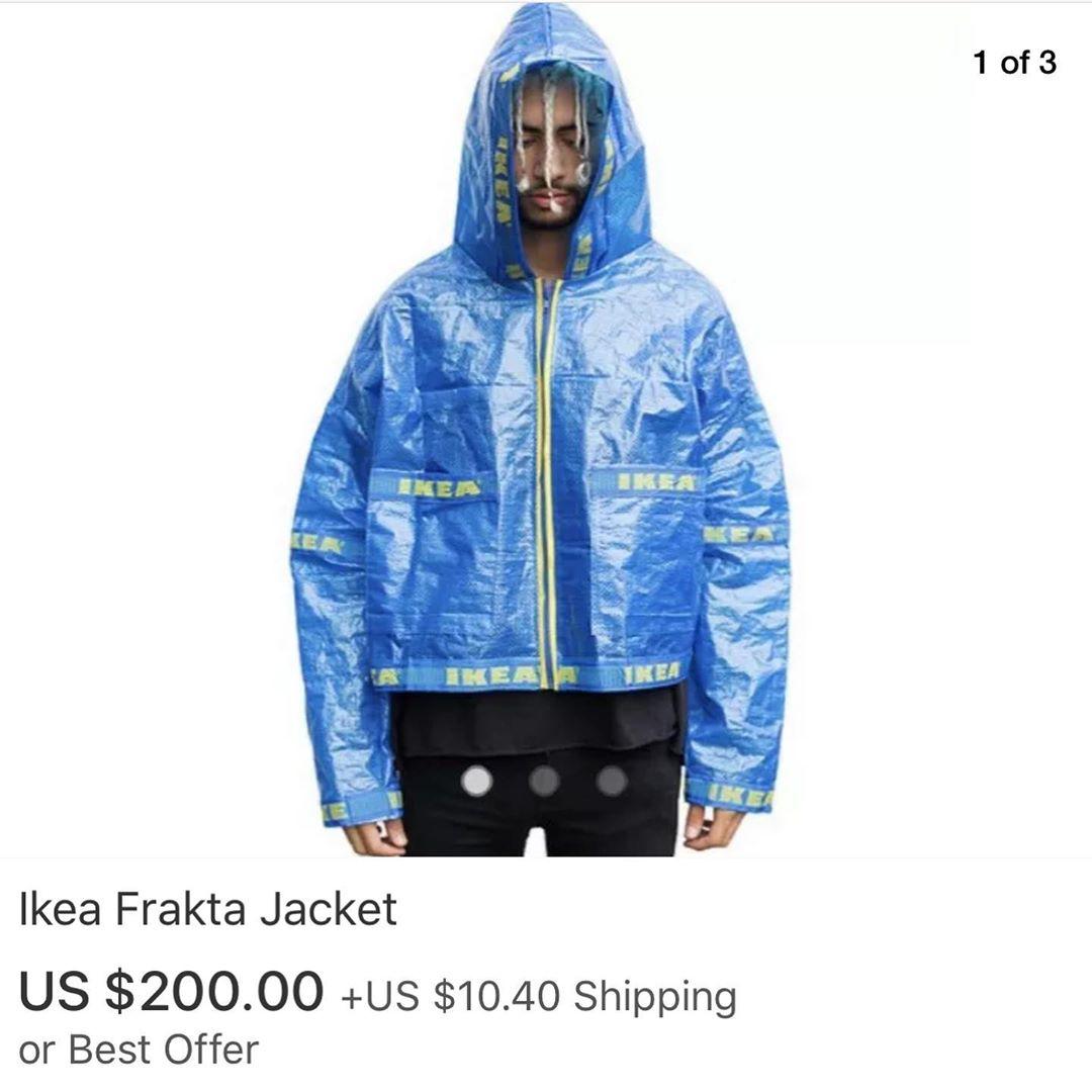 Jakna napravljena od popularne Ikea vrećice može se kupiti za 1 352 kune. 