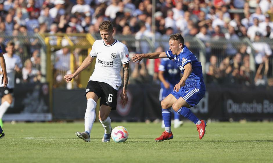 firo: 05.07.2022 Football: 1st Bundesliga: Test match Viktoria Aschaffenburg - Eintracht Frankfurt