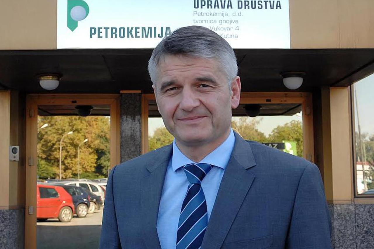 04.10.2013., Kutina - Drago Marcinko, predsjednik Uprave Petrokemije d.d. Photo: Nikola Cutuk/PIXSELL