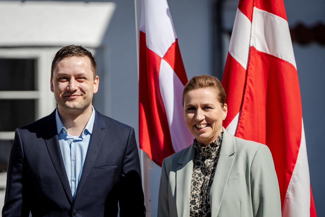 Denmark's Prime Minister Frederiksen receives Greenland's Prime Minister Nielsen