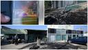 FOTO Mercedes u Zagrebu usred noći progutala buktinja toliko silovita da su popucala stakla na kafiću!