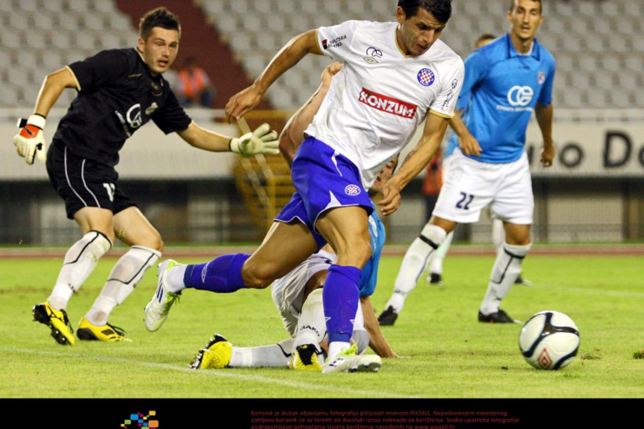 \'07.08.2011., Split, Poljud - Nogometna utakmica 3. kola prve HNL. HNK Hajduk - NK Rijeka. zavrsila rezultatom 2:1 - Anas Sharbini Photo: Ivana Ivanovic/PIXSELL\'