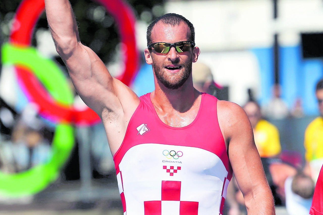 2016 Rio Olympics - Rowing - Final - Men's Single Sculls Final A - Lagoa Stadium - Rio De Janeiro, Brazil - 13/08/2016. Silver medalist Damir Martin (CRO) of Croatia reacts after the finish. REUTERS/Murad Sezer  FOR EDITORIAL USE ONLY. NOT FOR SALE FOR MA
