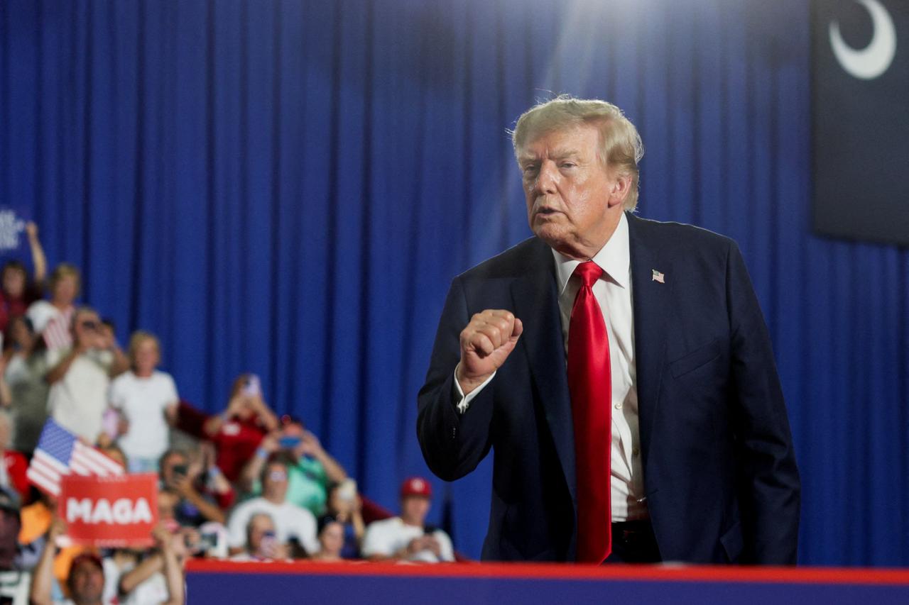 U.S. President Donald Trump attends campaign rally for U.S. Senator Darline Graham (R-SC), in Myrtle Beach