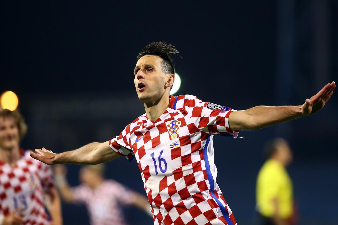 24.03.2017., Zagreb - Kvalifikacijska nogometna utakmica za Svjetsko nogometno prvenstvo 2018., Hrvatska - Ukrajina. Nikola Kalinic. Photo: Slavko Midzor/PIXSELL