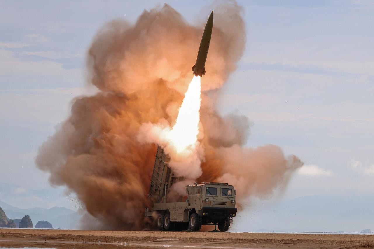 North Korean leader Kim oversees weapons tests
