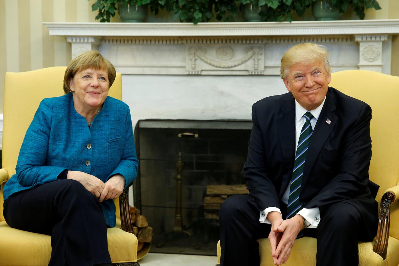Angela Merkel i Donald Trump