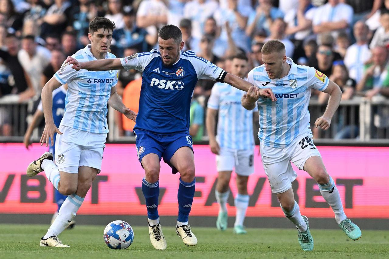 Rijeka: Susret Rijeke i Dinama u drugoj utakmici finala SuperSport Hrvatskog nogometnog kupa