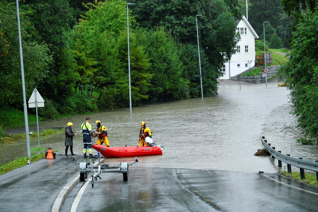 Flooding as Norway hit by torrential rain
