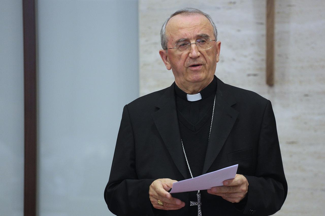 14.04.2015., Zagreb - Na Ksaveru poceo proljetno plenarno zasjedanje Hrvatske biskupske konferencije.  Zelimir Puljic.