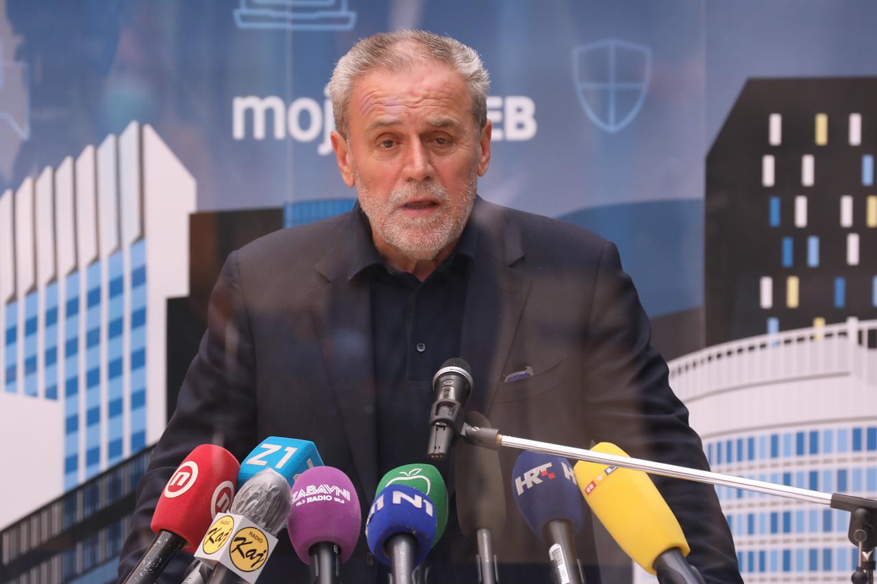 Konferencija za medije Stožera civilne zaštite grada Zagreba i gradonačelnika Bandića