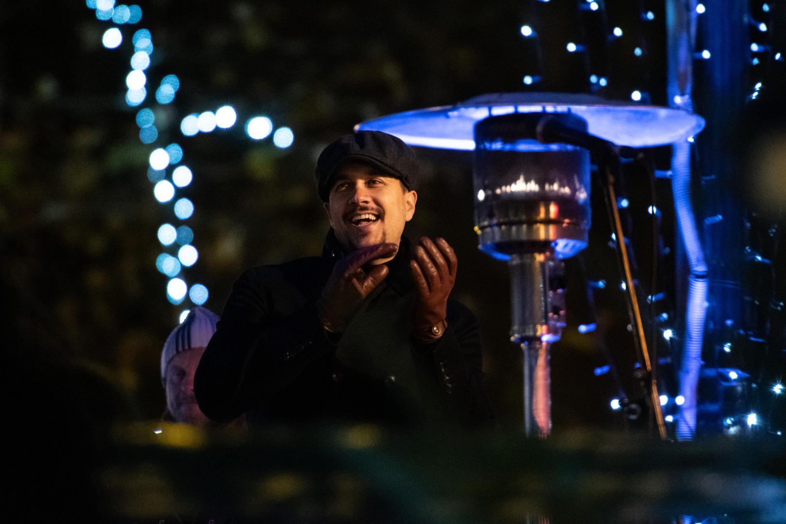 27.11.2021., Zagreb - Paljenjem lampica na Zrinjevcu zapoceo Advent u Zagrebu. Advent je sluzbeno otvorio gradonacelnik Tomislav Tomasevic, a za zabavu je bio zaduzen Marko Tolja. 