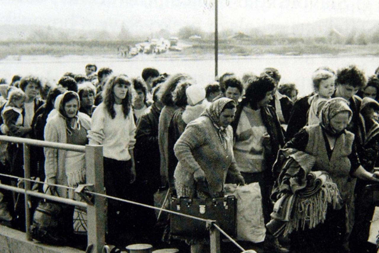 \'kompas..sla...slavonski brod...260309... izbjeglice iz bosne Photo: Ivica Galovic/Vecernji list\'