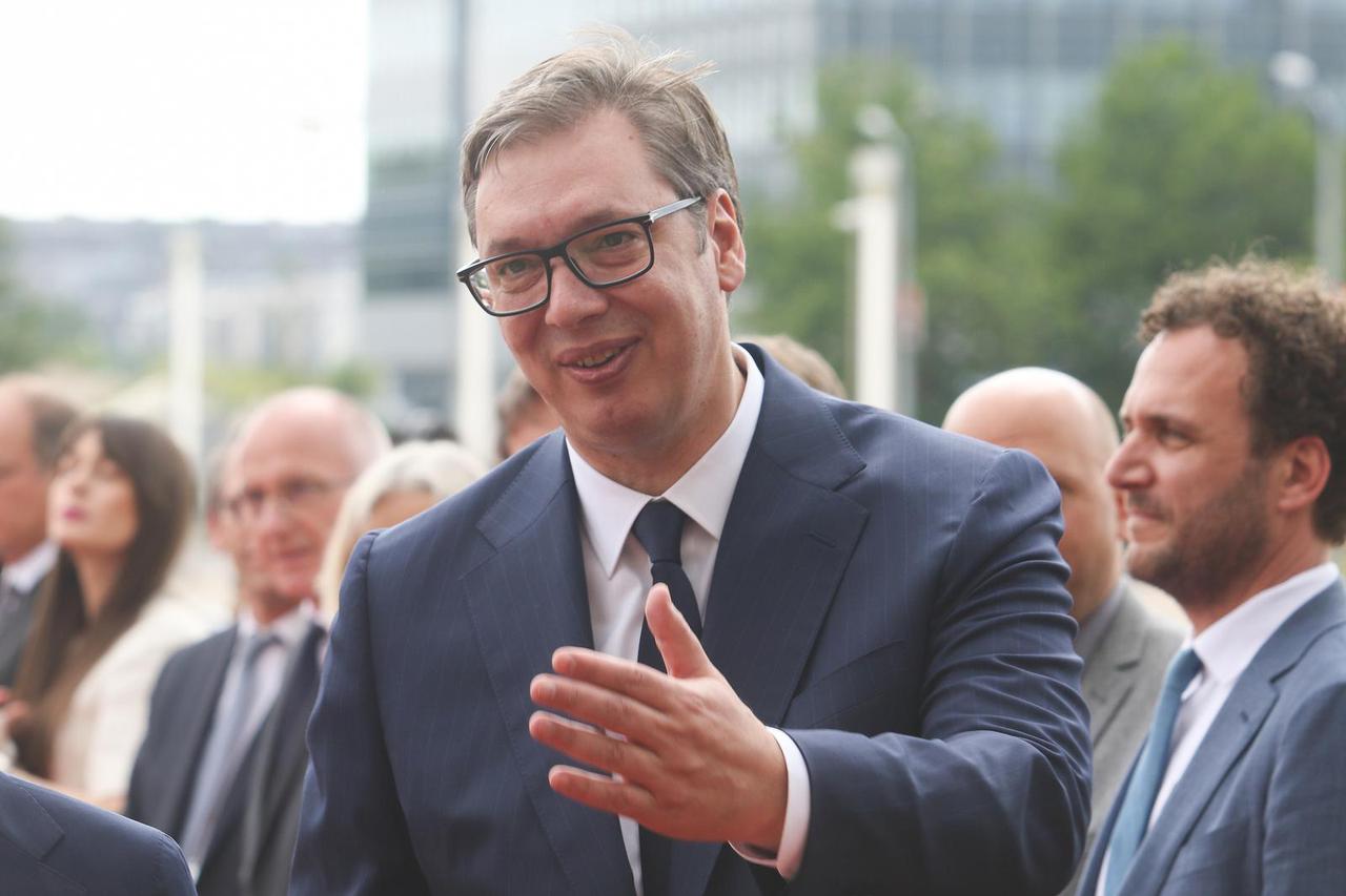 Beograd: Svečani doček kancelara Savezne Republike Njemačke Olafa Scholza ispred Palače Srbija