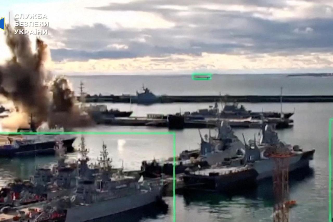 Ukraine says it struck Russian submarine in Novorossiysk