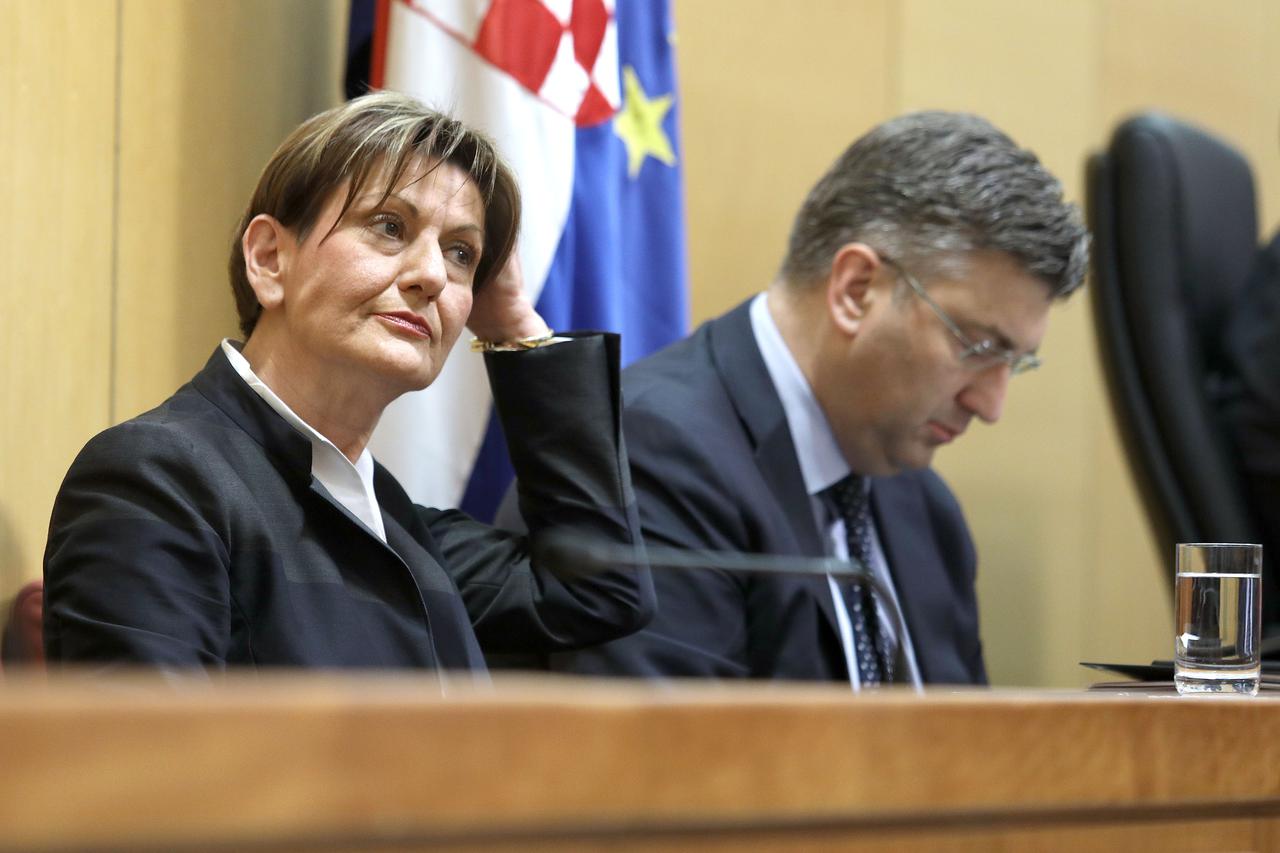 Martina Dalić i Andrej Plenković