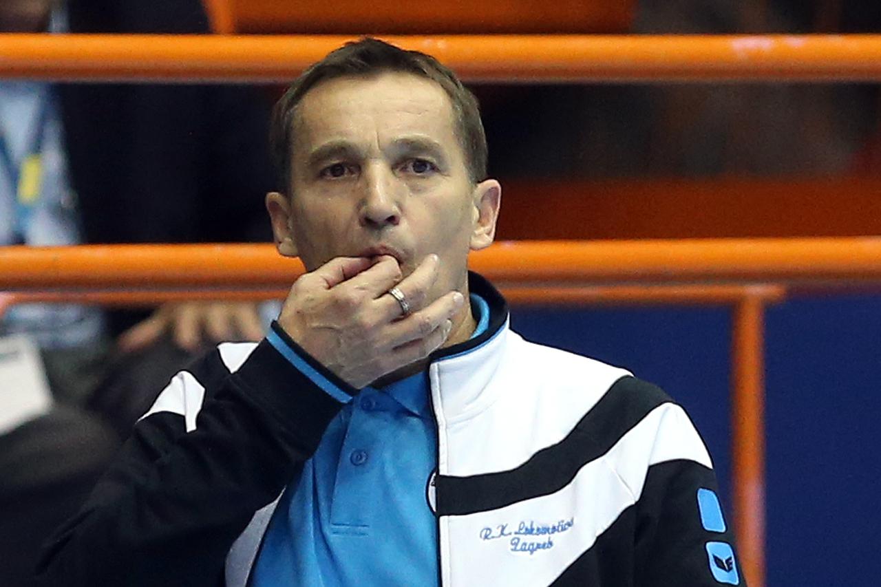 26.10.2014., Zagreb - Mala Dvorana Doma sportova, 2. kolo Rukometna Liga prvaka za zene: RK Lokomotiva Zagreb - Viborg HK. Trener Lokomotive Irfan Smajlagic.  Photo: Goran Stanzl/PIXSELL