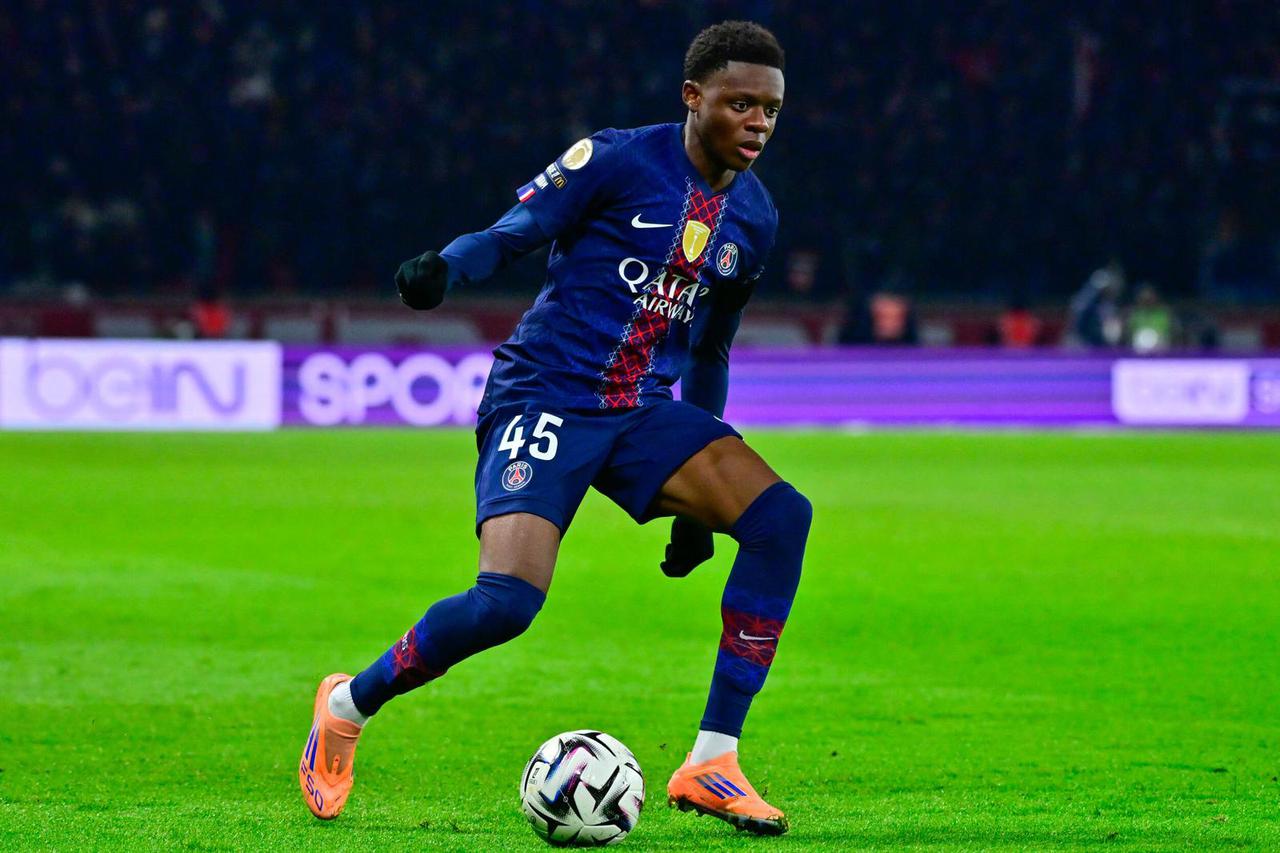 Match de Ligue 1 McDonald's entre le PSG (Paris Saint-Germain) et le Paris FC (2-1) au Parc des Princes à Paris
