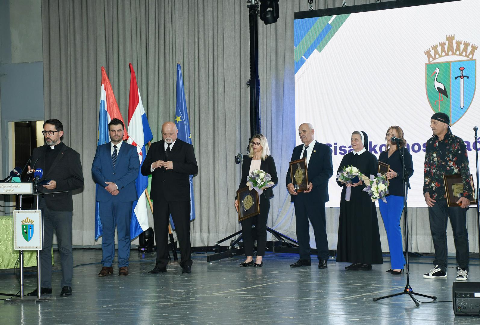 09.06.2022., Sisak - U Domu INA rafinerija nafte Sisak odrzana je svecana sjednica Zupanijske skupstine u povodu obiljezavanja Dana Sisacko-moslavacke zupanije.   Photo: Nikola Cutuk/PIXSELL