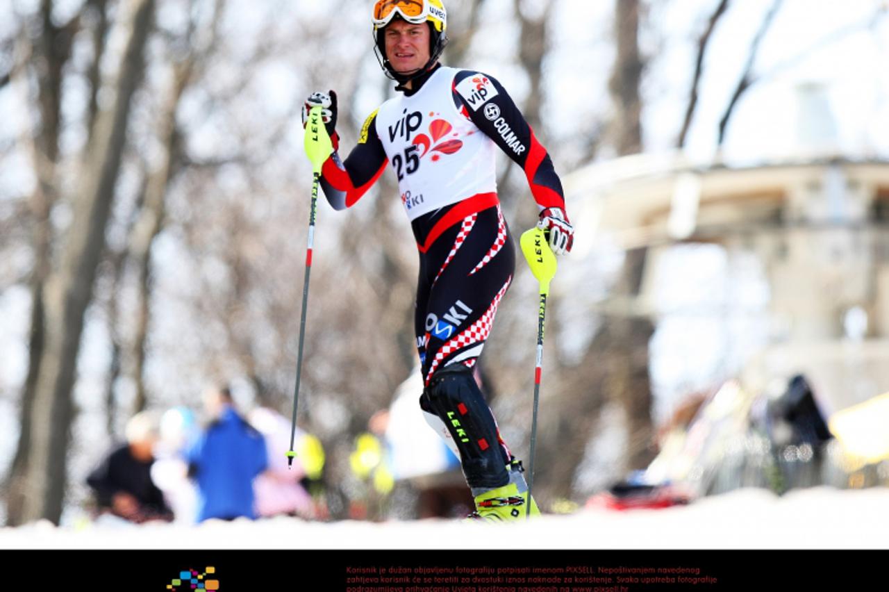 '22.03.2012., Sljeme, Zagreb - Na crvenom spustu odrzano prvenstvo Hrvatske u skijanju. Ivica Kostelic. Photo: Slavko Midzor/PIXSELL'