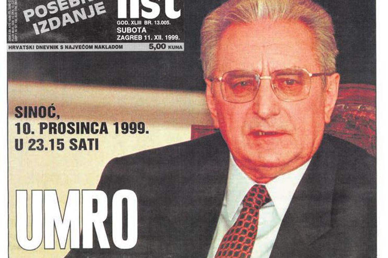 Umro dr. Franjo Tuđman