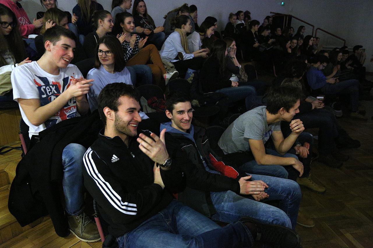 11.02.2015., Zagreb - U Prvoj gimnaziji odrzana je spikaonica o HPV-u, Spolna odgovornost ili apstinencija. Photo:Anto Magzan/PIXSELL