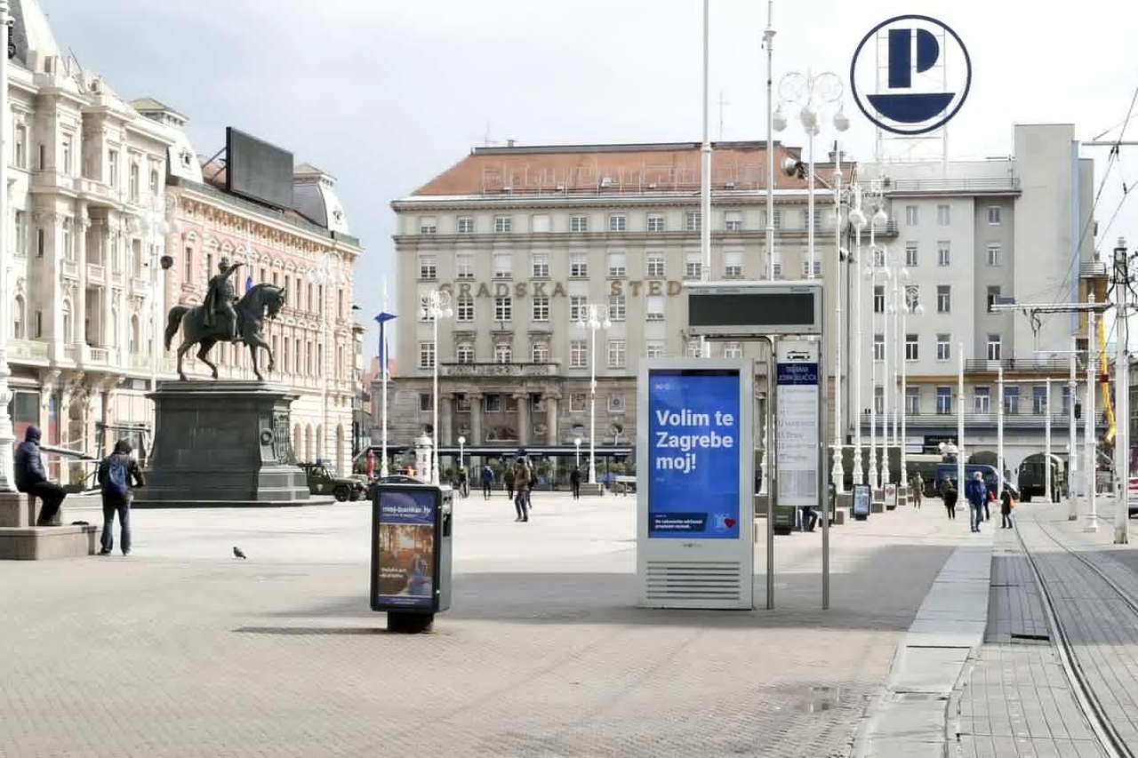 Poruke podrške diljem Zagreba