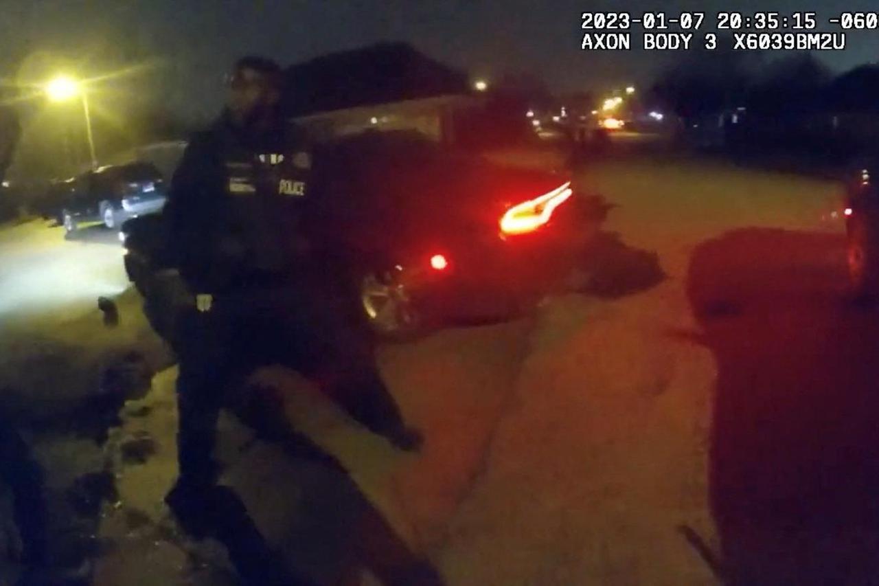 Video released by Memphis Police Department shows Memphis police officers beating motorist Tyre Nichols