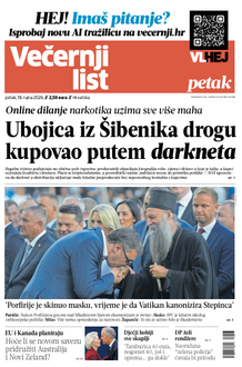 Večernji list naslovnica