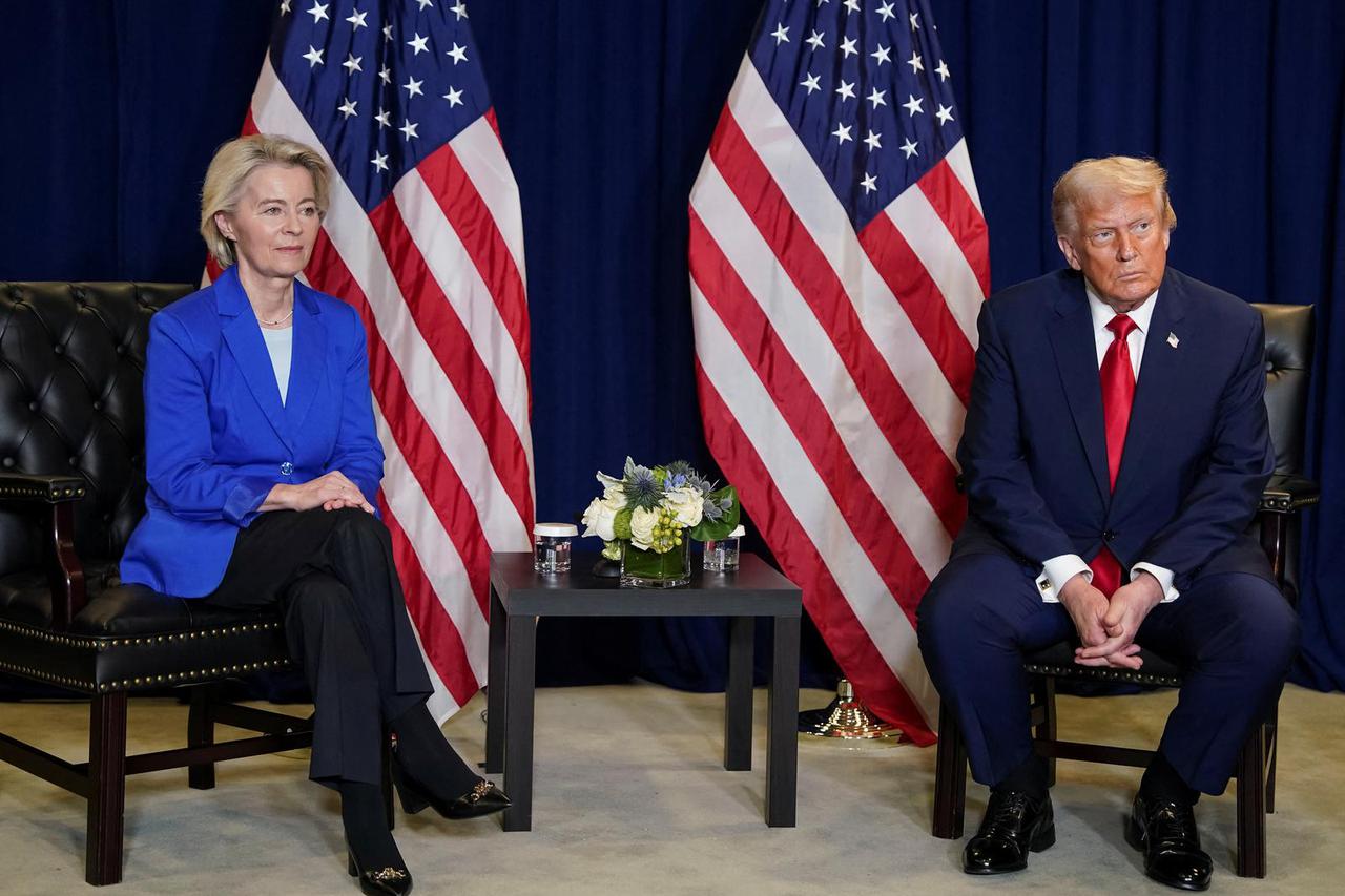 European Commission President von der Leyen meets with U.S. President Trump during the 80th United Nations General Assembly, in New York City