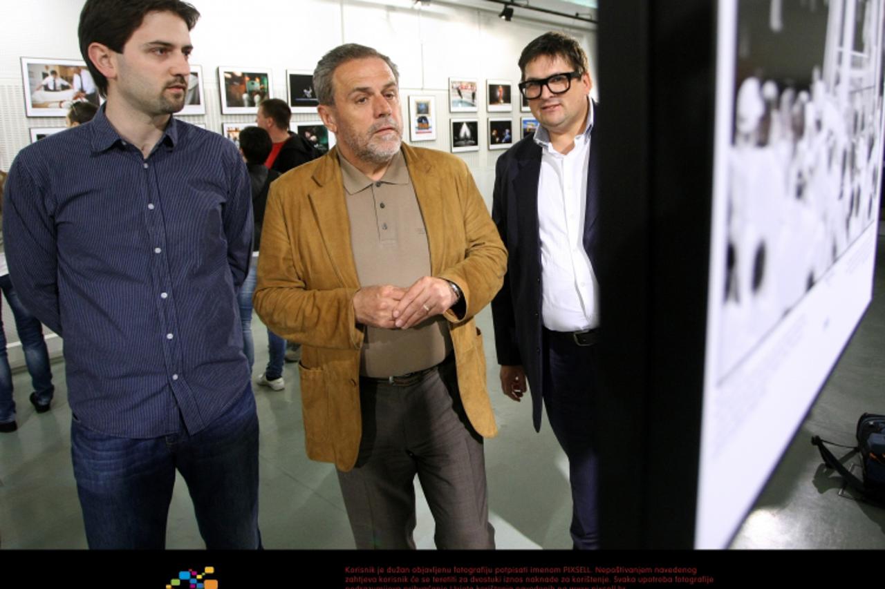 '25.04.2012., Zagreb - U galeriji Hrvatske poste odrzano je svecano otvorenje izlozbe Hrvatska novinska fotografija 2011. Izlozbu je otvorio gradonacelnik Zagreba Milan Bandic. Photo: Petar Glebov/PIX