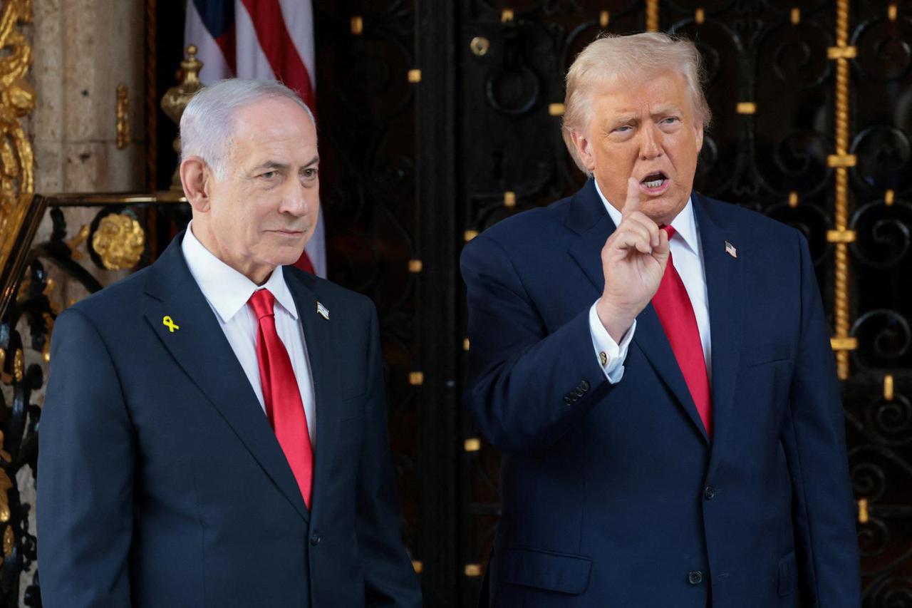 U.S. President Trump meets Israeli PM Netanyahu at Trump’s Mar-a-Lago club, in Palm Beach